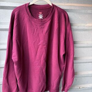 Hanes EcoSmart Maroon Sweatshirt